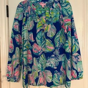 Lilly Pulitzer Elsa “Casa del Sol” blouse EUC medium